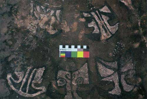 Motivos complejos de la plástica en el Cerro de Guachipas.