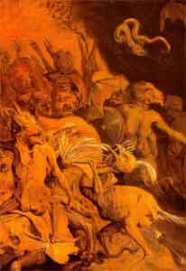 Aspecto de las Tinieblas según la visión europea del Renacimiento.