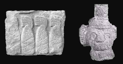 Esculturas provenientes de la cima del Ajusco