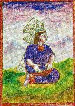 La diosa Iztaccíhuatl según el Códice Durán, lám. 26.