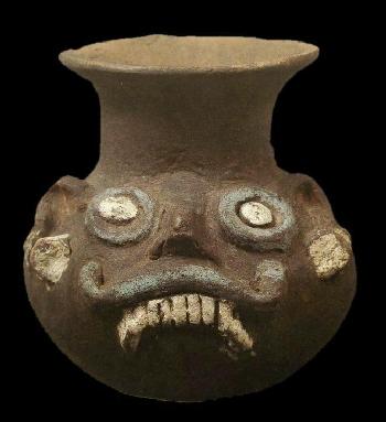 Jarro con la efigie de Tláloc