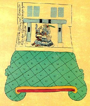 Representación del Monte Tláloc en el Códice Borbónico.