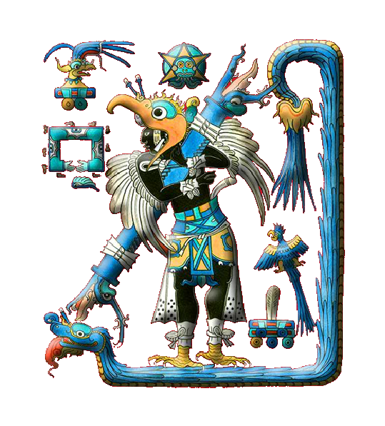 Edificio A: mural del Hombre Águila