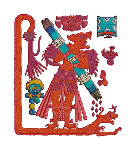 Edificio A: mural del Hombre Jaguar