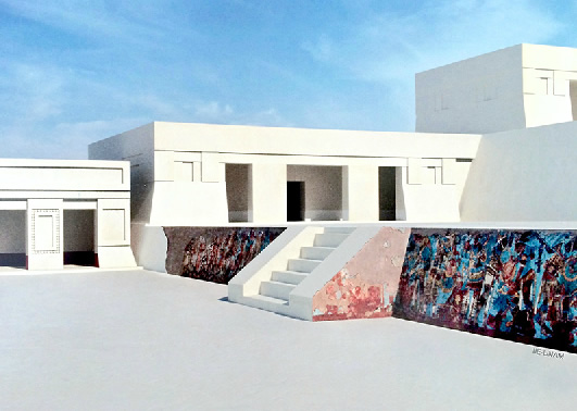 Mural de la Batalla: Vista poniente