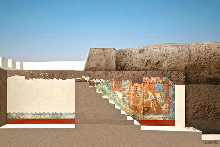 Templo Rojo: Mural Este