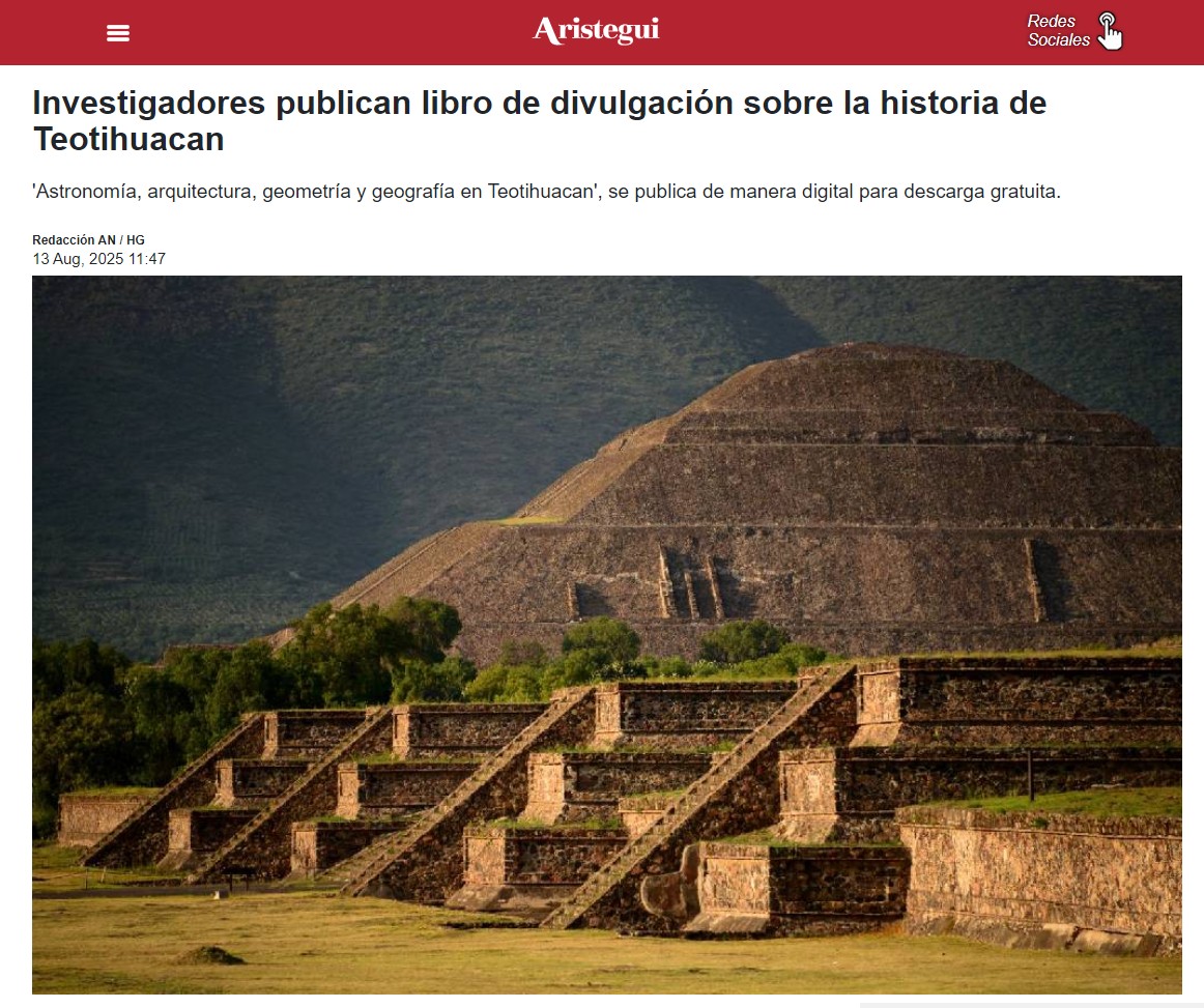 Investigadores publican libro de divulgación sobre la historia de Teotihuacan