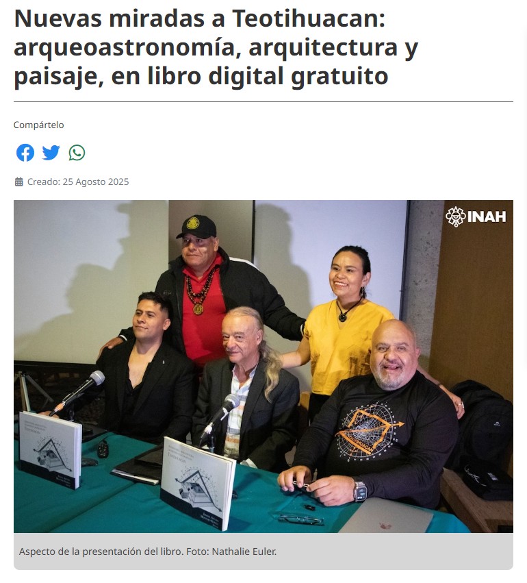 Nuevas miradas a Teotihuacan: arqueoastronomía, arquitectura y paisaje, en libro digital gratuito